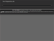 Tablet Screenshot of ins-hispanico.de
